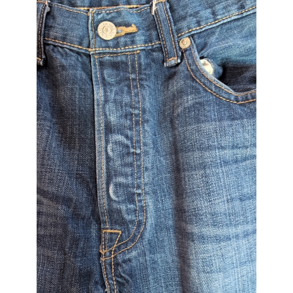 Vintage Levi's 501 Men's Button 32x34 Jeans Medium Wash Whiskered Diststressed - Picture 3 of 16